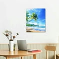 thumbnail image 5 of ZFLMY Beach Palm Trees Blue Sky Modern Canvas Art Prints 16x20 16x20in, 5 of 5