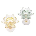 thumbnail image 1 of Portavelas grande Portavelas Portavelas Amarillo Zulema Candelero Crystal Lotus, 1 of 8