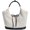 White, variant on JennyShop Compact Underarm Commute Handheld Tote Bag, Vintage Canvas Shoulder Bag for Women - Minimalist Work Tote