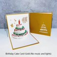 thumbnail image 1 of Tarjetas de Felicitación de cumpleaños Pop Up 3D, reproducción automática, música, luz LED cálida, tarjeta de pastel de cumpleaños, regalos para mamá, esposa, hermana, niño, niña, amigos, 1 of 4