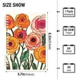 thumbnail image 2 of FORMRS 1-Subject Spiral Notebook 8" x 5" College Ruled 60 Refillable Sheet A5 Hard Cover, 2 Pack, Hand Drawn Floral, 2 of 7