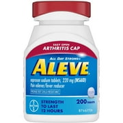 Aleve Naproxen Sodium Pain Reliever - Fever Reducer With Arthritis Cap -- 220 Mg - 200 Caplets
