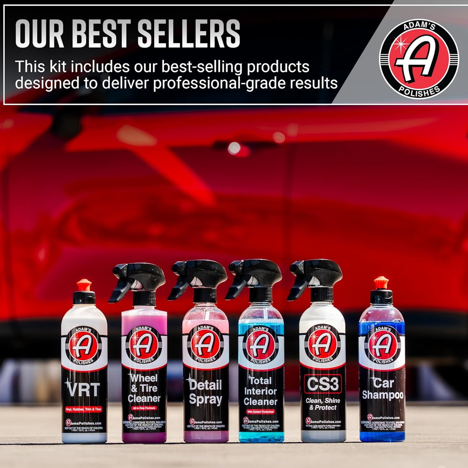 Adam's Essential Car Wash Kit (6-Item) - USA Made Auto Detailing Car Care Cleaning Kit for Car & Truck Lovers, Dads, Moms and DIYers - Our Top Products