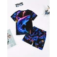 thumbnail image 3 of ATAIKU 3D Printed Boys Summer Pajamas Set Kids PJs Tee and Shorts Jammies Set 3-12Y - Shark, 3 of 5