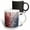 Multicolor, variant on 3drose, Red White and Blue Image of Paint Splatter, 11oz Magic Transforming Mug