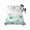 Aqua White, variant on King Flat Sheet 105"x98", Sage Green Spring Floral Soft Lightweight Bedding Flat Sheets Only, Summer Botanical Watercolor Vintage Brushed Microfiber Top Bed Sheet, Breathable StainResistant Bedsheets