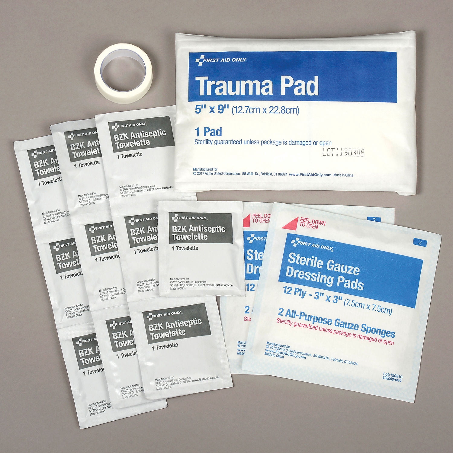 First Aid Only 06090 First Aid Kit, 25-Person ANSI Compliant, Plastic