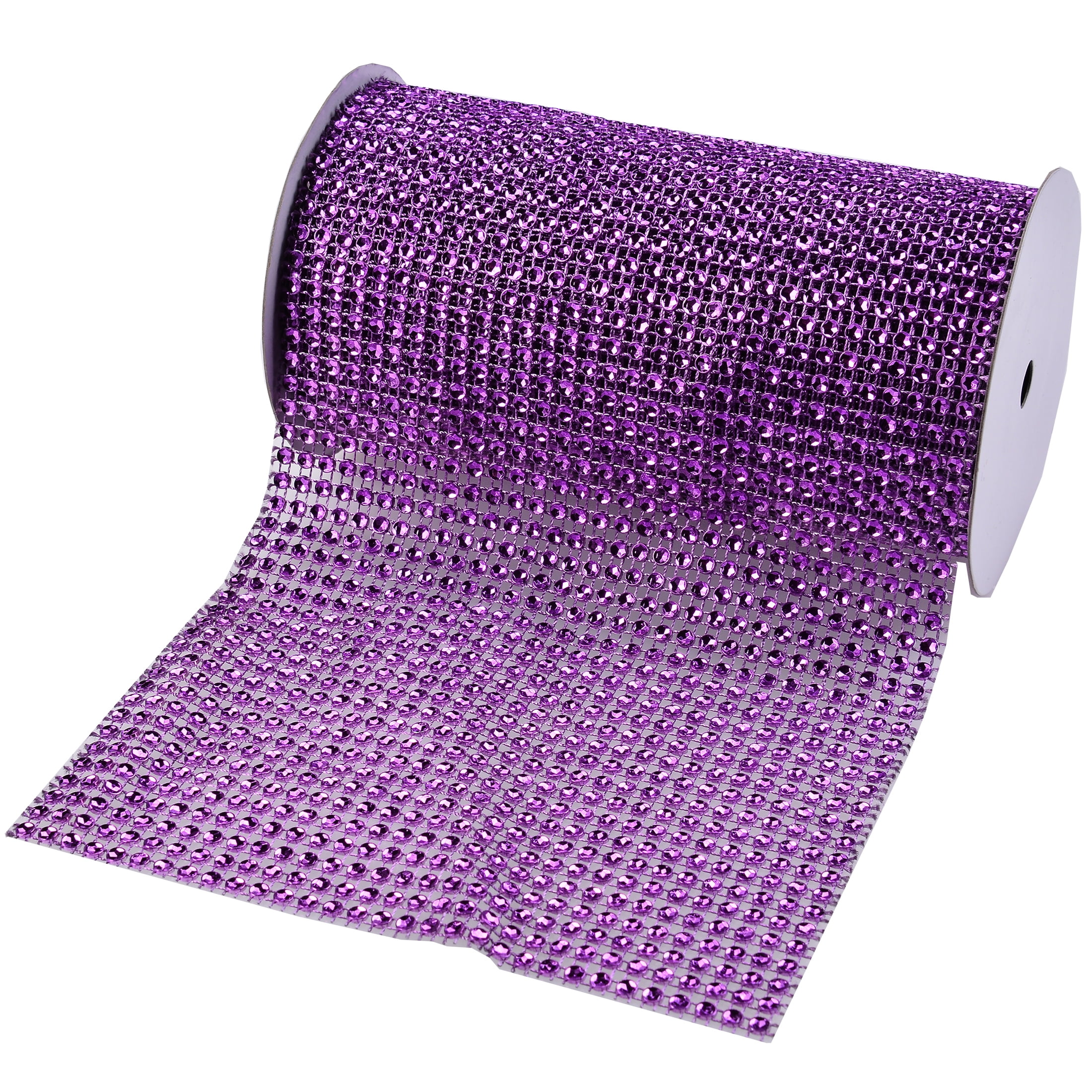 Yama Ribbon, Bling Wrap Ribbon Purple 6inch x 9 feet - Walmart.com