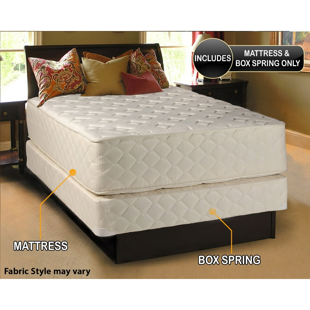 Highlight Luxury Firm 39"x75"x14" Twin Mattress & Box Spring Set Fully