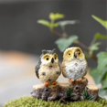 thumbnail image 5 of Estatuilla de búhos nocturnos de resina en miniatura, estatua de animal en miniatura para jardín de hadas, juguete para macetas de micropaisaje, decoración de terrario de musgo, 5 of 5