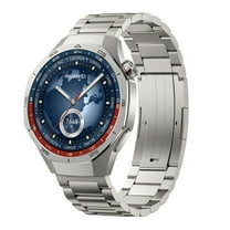 22mm Triple Metal Watch Strap Band Replacement Durable Stainless Steel Smart Wristband Accessory for Men Women Universal Fit