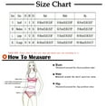 thumbnail image 3 of Jamicy 2 Piece Bathing Suits Bikinis for Women 2025 Summer New Women's 2 Piece Bathing Suits Ribbed Tie Side Thong Bikini Set Swimsuit, 3 of 7