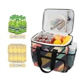 thumbnail image 2 of FORMRS Insulated Cooler Bag 24 Cans Capacity Soft Leakproof Lunch Box with Side Pockets, Green Geometric, 2 of 7