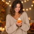 thumbnail image 6 of Halloween Ghost Pumpkin Scented Candle, Cute Decorative Wax Candle, Fall Holiday Table Decor, Spooky Home Accent, Thanksgiving Centerpiece, Seasonal Gift for Family and Friends, 6 of 6