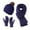 Navy, variant on chaungfeng 3PCS Winter Beanie Hat Scarf Touchscreen Gloves Set for Men and Women, Knitted Fleece Lined Hats Thermal Gloves Long Scarf