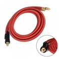 thumbnail image 4 of Wp26 Quick Connect Tig Welding Torch Gas-Electric Integrated Red Hose Cable Wire Wp26 Quick Connect Gas-Electric Integrated Red, 4 of 9