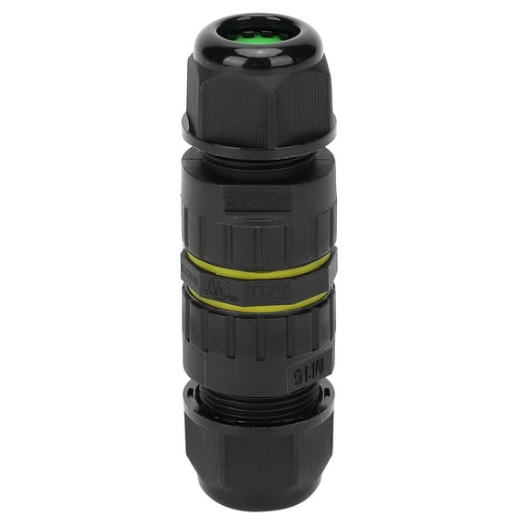Waterproof Electrical Cable Connector 3-Core Outdoor Wire Joint M16-3P IP68 0.5~1.5 mm²,Suitable for Repair and Extend Power Cables[7-10mm]