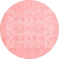 thumbnail image 1 of Ahgly Company Indoor Round Oriental Red Traditional Area Rugs, 3' Round, 1 of 4