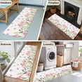 thumbnail image 5 of Runner Rug 2'x6', Pink Spring Floral Washable Non-Slip Hallway Runner Rugs, Pastoral Flowers Farmhouse Bedside Rugs Floor Mats Carpet Runners for Kitchen Bathroom Laundry Room, 5 of 8
