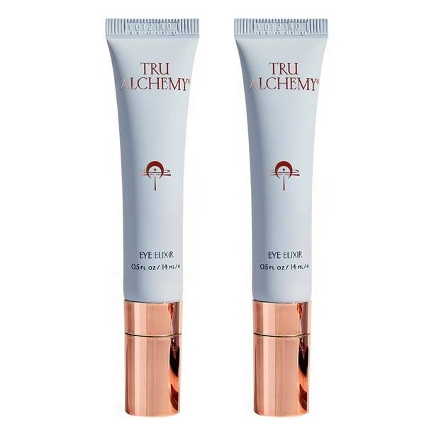 Tru Alchemy Eye Elixir Crema refrescante para el tratamiento de los ojos - Crema para los ojos con círculos oscuros para hinchazón y bolsas debajo de los ojos - Cafeína Ácido hialurónico Vitamina C (p