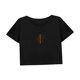 thumbnail image 4 of Camiseta corta para mujer, camiseta recortada de entrenamiento suave de verano para viajes, senderismo, viajes S, 4 of 7