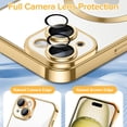 thumbnail image 6 of Entronix Transparent Phone Case for Apple iPhone 15 Clear Magnetic Case, [Yellow Resistant] Slim Fit Shockproof Transparent Crystal Clear Magnetic Case for Apple iPhone 15, Gold, 6 of 6