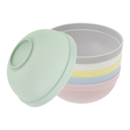 HONITANO Small Rice Bowls 6Pcs Cereal Bowl Plastic Multipurpose Kitchen Ware For Home Dining