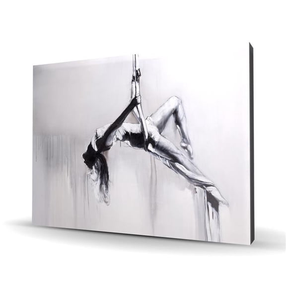 Begin Home Decor 36 x 48 in. Dancer on Aerial Contortion Canvas - Hobbies Sports Decor
