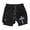 a-Black1327118, variant on Men's Beach Shorts Double-Layer Athletic Shorts Cross Print Elastic Drawstring Waist Breathable Quick Dry Shorts For Summer Gym Daily Wear Classic Bottoms White M