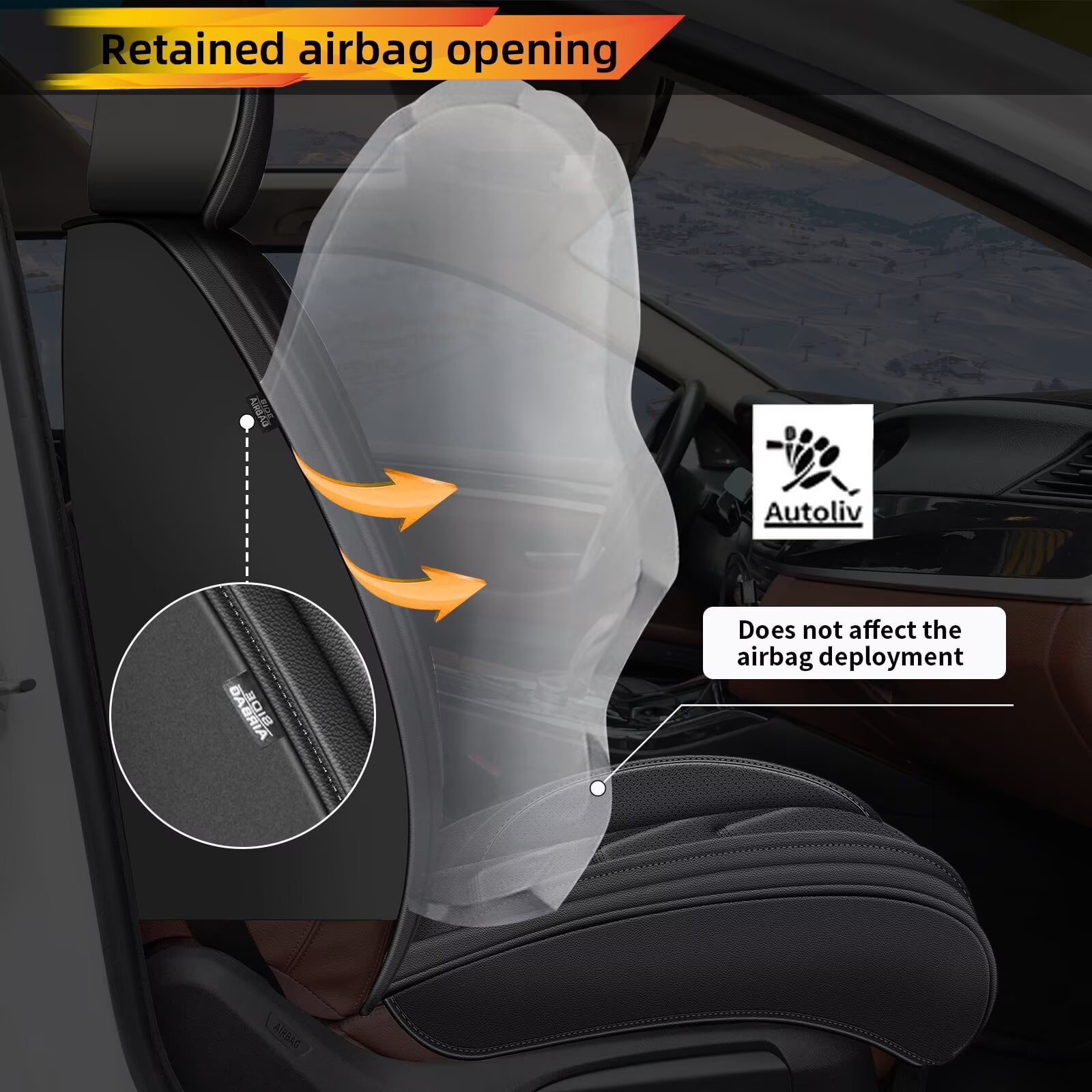 DIKSOAKR Car Seat Covers Full Set Fit for Honda CR-V 2015-2025: 5 Seat Auto Interior Accessories, Faux Leather Waterproof Car Seat Cushions Vehical Cover (Black)