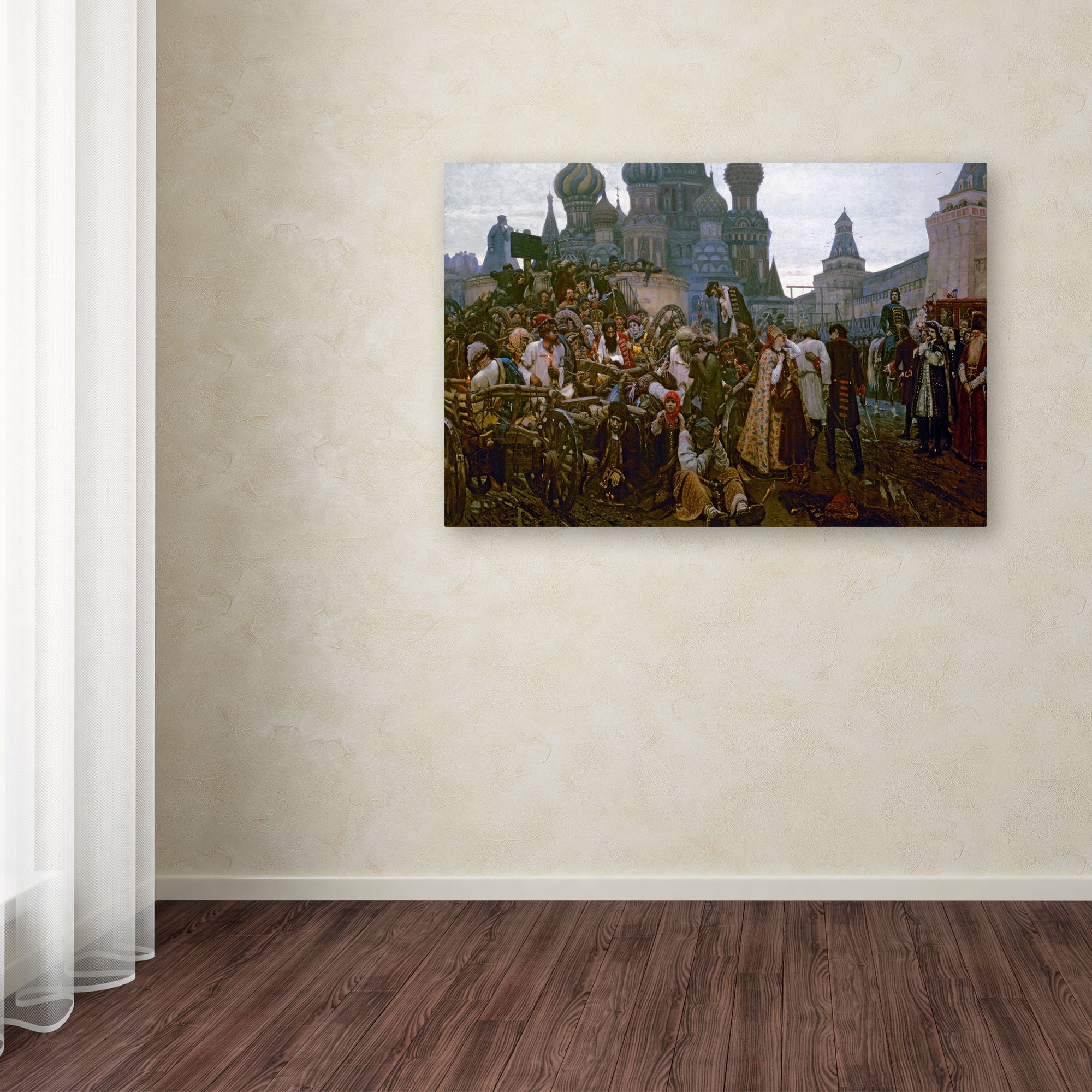 Trademark Fine Art 'Morning Of The Execution Of The Streltsy' Canvas Art by Vasily Surikov