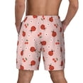 thumbnail image 2 of Lsque Mens Swim Trunks Ladybug With Flower Pattern - Bathing Suit Compression Liner - Beach Swim Shorts Swimwear - (S-3XL) - Stretch Quick Dry -Small, 2 of 9