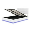 thumbnail image 5 of Bellemave Full Size Modern Wood Platform Bed with Lift Up Storage, White, 5 of 5