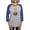 Heather/Blue, variant on CafePress - Japanese Style Rabbit With P Long Sleeve T Shirt - Womens Baseball Tee