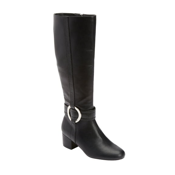 Comfortview Vale Wide Calf Boot Tall Knee High Low Heel Women's Winter Shoes (Wide Widths Available)