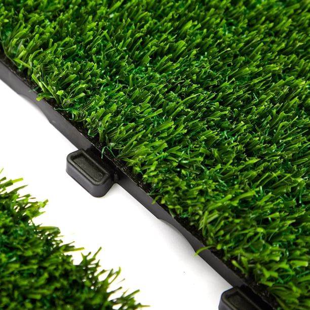 Alfombra de césped artificial de 11,8x11,8 pulgadas, césped para perros, césped falso para interiores y exteriores, para perros, área de entrenamiento para ir al baño, decoración de césped y