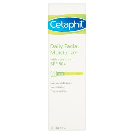 Cetaphil Daily Facial Moisturizer with Sunscreen, SPF 50+, 1.7 fl oz