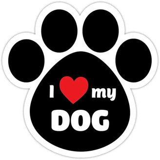 "Brace Yourself Paw Prints" Dog Lover Vinyl Decal Sticker - 8x5 Inches, Gloss Black, For Front Door Or Window 2 thumbnail image