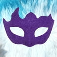 thumbnail image 2 of Xfvqtps Mens Carnival Party Half Face Mask with Elegant Design for Masquerade Balls and Themed Party Purple, 2 of 7