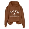 thumbnail image 3 of Helii Hoodie Women Halloween Graphic Sweatshirt Oversized Long Sleeve Fall Winter Pullover Retro Vintage Salem Witch Print Lightweight Warm Soft Loose Cozy Casual Trendy Tops 12 Colors, 3 of 3