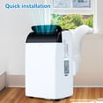 thumbnail image 3 of Portable AC, 12,000 Btu Portable Air Conditioners with 24h Timer, Remote Control, Portable Ac Units for Rooms Cooling Up to 550 Sq.Ft. Cooling, Dehumidifying, Fan, 3 In 1 AC, White, 3 of 7
