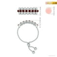 thumbnail image 4 of ANGARA Natural Three Row Bezel-Set Ruby and Diamond Tennis Bolo Ring in 14K White Gold for Women (Size-1.8mm) | July Birthstone, Birthday, Anniversary, Jewelry Gift for Women | Natural Ruby Ring, 4 of 9