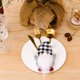 thumbnail image 3 of Bolsa de cubiertos de Navidad Decoración de mesa de gnomo de rejilla de dibujos animados para fiesta de año nuevo (B) JShteea Libre de BPA, 3 of 6