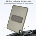 thumbnail image 7 of ELEHOLD For Apple iPad 11th Gen (A16 ) 2025 Military Garde Protection Case Slim Rugged Cover, with Built-in Kicksatnd, Lens&Screen Protect, Gray, 7 of 7