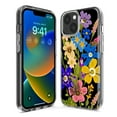 thumbnail image 3 of MUNDAZE Apple iPhone 13 Pro Max Shockproof Clear Hybrid Protective Phone Case Blue Yellow Vintage Spring Wild Flowers Floral Cover, 3 of 5