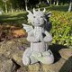 thumbnail image 3 of Garden Dragon Statue Happy Dinosaur Cheering You Resin Figurine Decorative Accent Sculpture Stone Finish 6 Inches Tall for Home Indoor Outdoor, 3 of 4