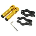 thumbnail image 2 of DYNWAVECA Universal Foot Pegs Folded Non-Skid Footpeg Rear Pedals for Motorbikes Dirt Bikes Cycling Foot Pegs Rests Pedals with Brackets Spanner - Gold, 2 of 10