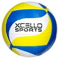 thumbnail image 6 of Xcello Sports Volleyball Ball with Pump Green, Navy, Yellow and Blue, Yellow, White, Sports Balls, Assorted Graphics, All-Weather Design, Official-Weight and size, Pack of 2, 6 of 7