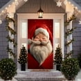 thumbnail image 4 of Christmas Door Cover 35x71 Inch Polyester Fabric Holiday Door Wall Decoration Festive Pattern Hanging Decor for Home Christmas Party Indoor Outdoor, 4 of 5