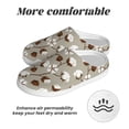 thumbnail image 6 of Daiia Cotton Tree Print Women’s Fuzzy Slippers Memory Foam Lightweight House Shoes Cozy Loafer Flannel House Shoes-35/36, 6 of 7
